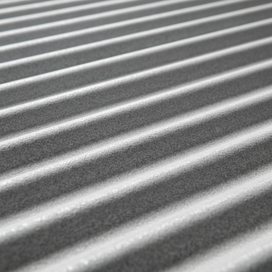 Antique Finish Corrugated Steel - Light Gray
