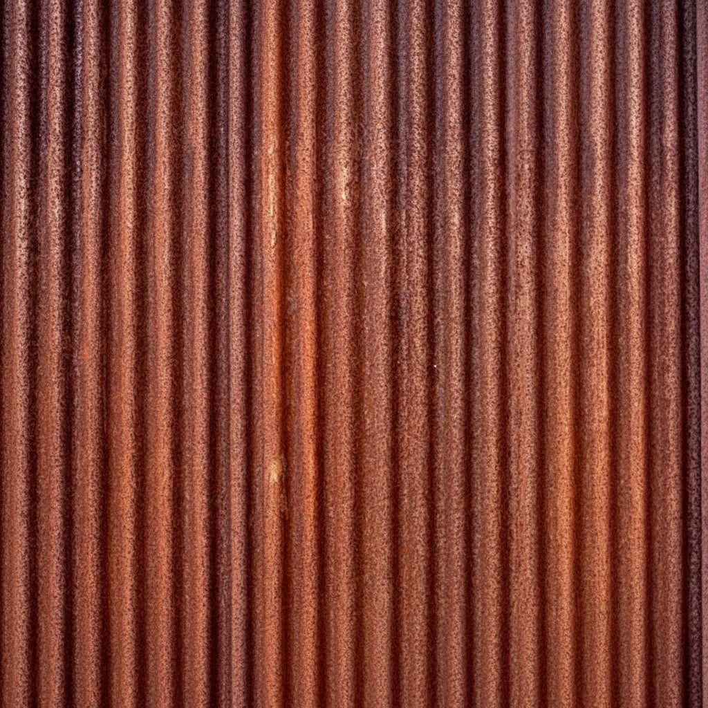 Corten Weathering Steel Corrugated Roofing Sheet 24ga - 26in Width